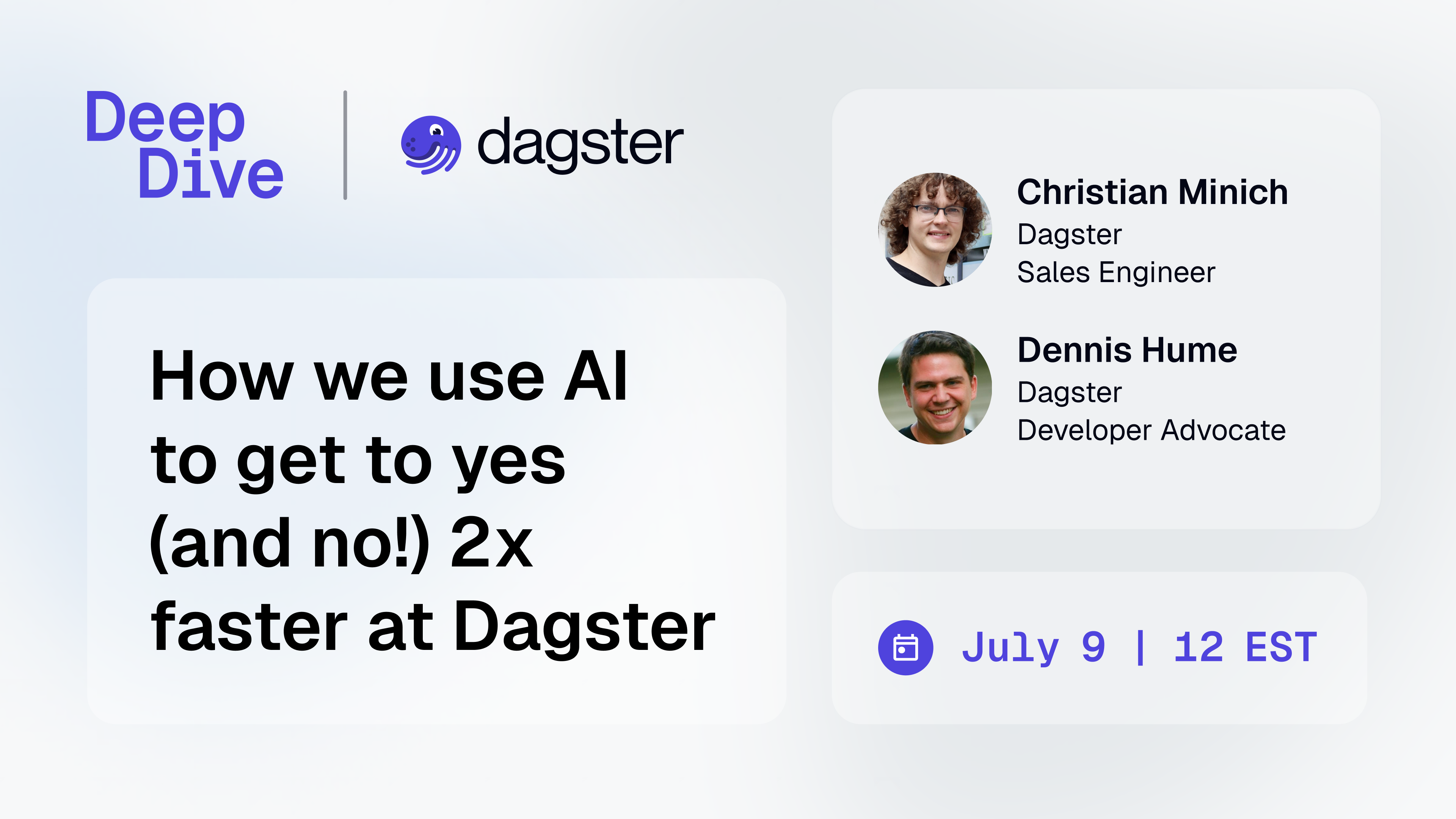 How we use AI to get to yes (and no!) 2x faster at Dagster