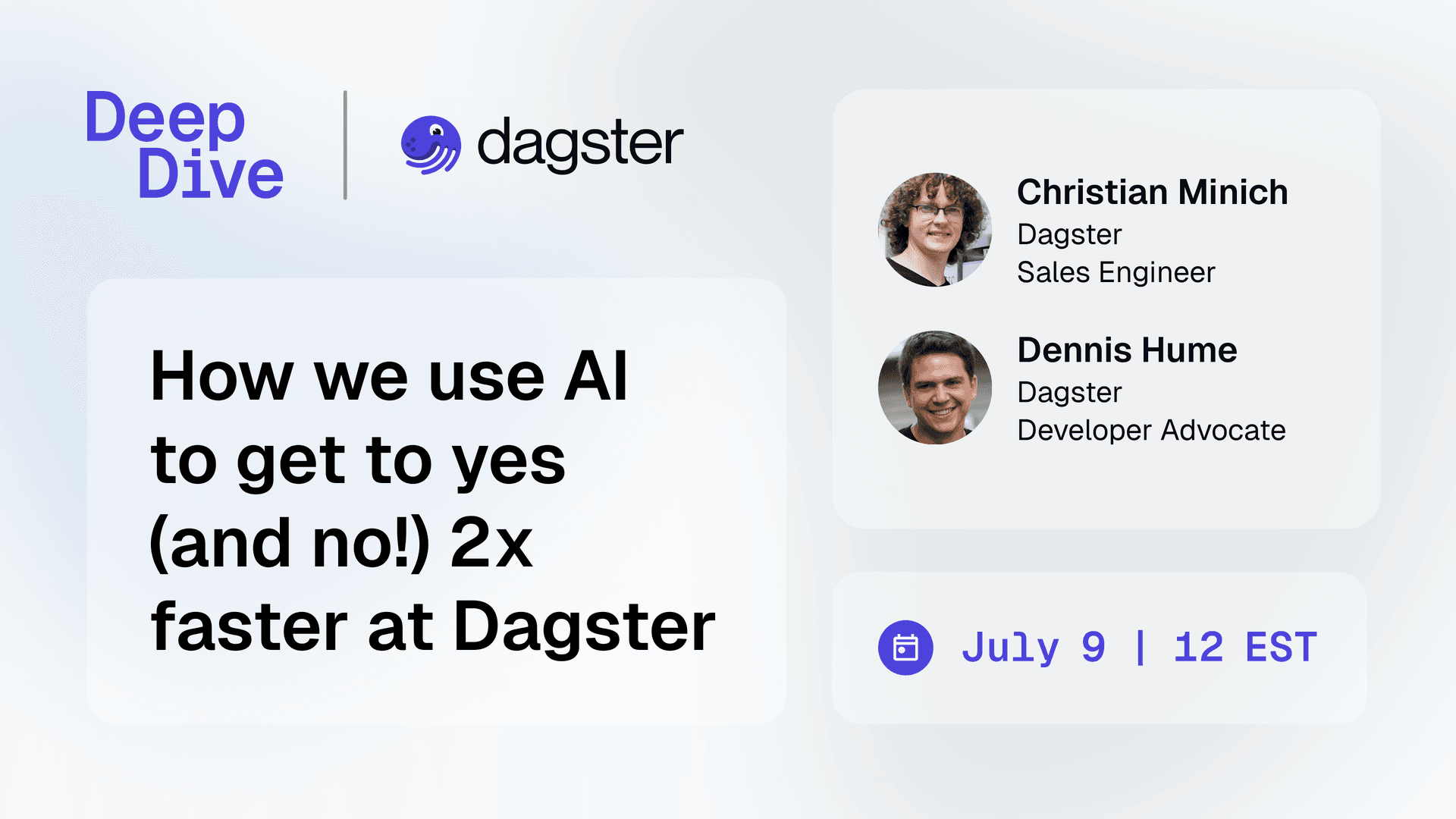 How we use AI to get to yes (and no!) 2x faster at Dagster