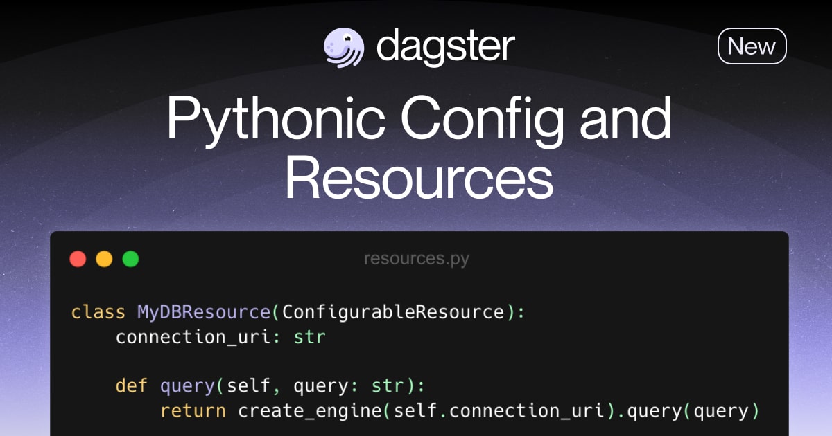 Community Memo: Pythonic Config and Resources