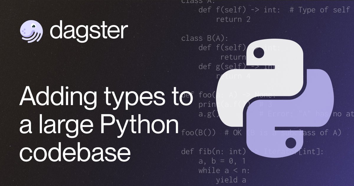 Adding Types to a Large Python Codebase