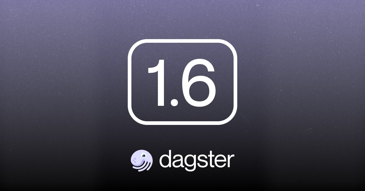 Announcing Dagster 1.6: Back to Black