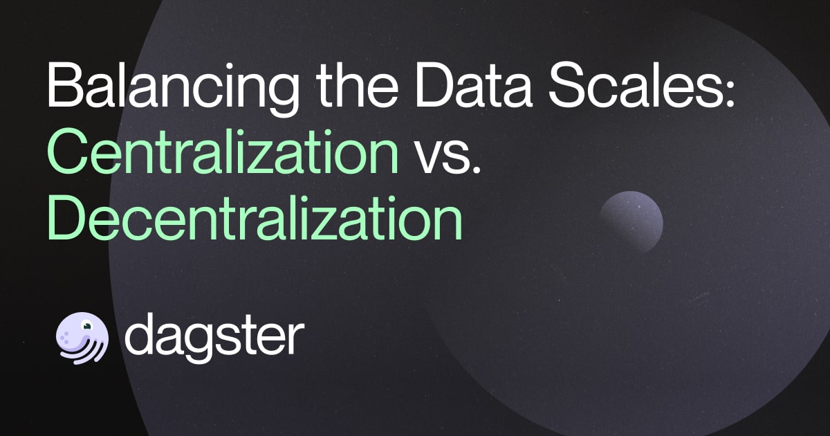 Balancing the Data Scales: Centralization vs. Decentralization