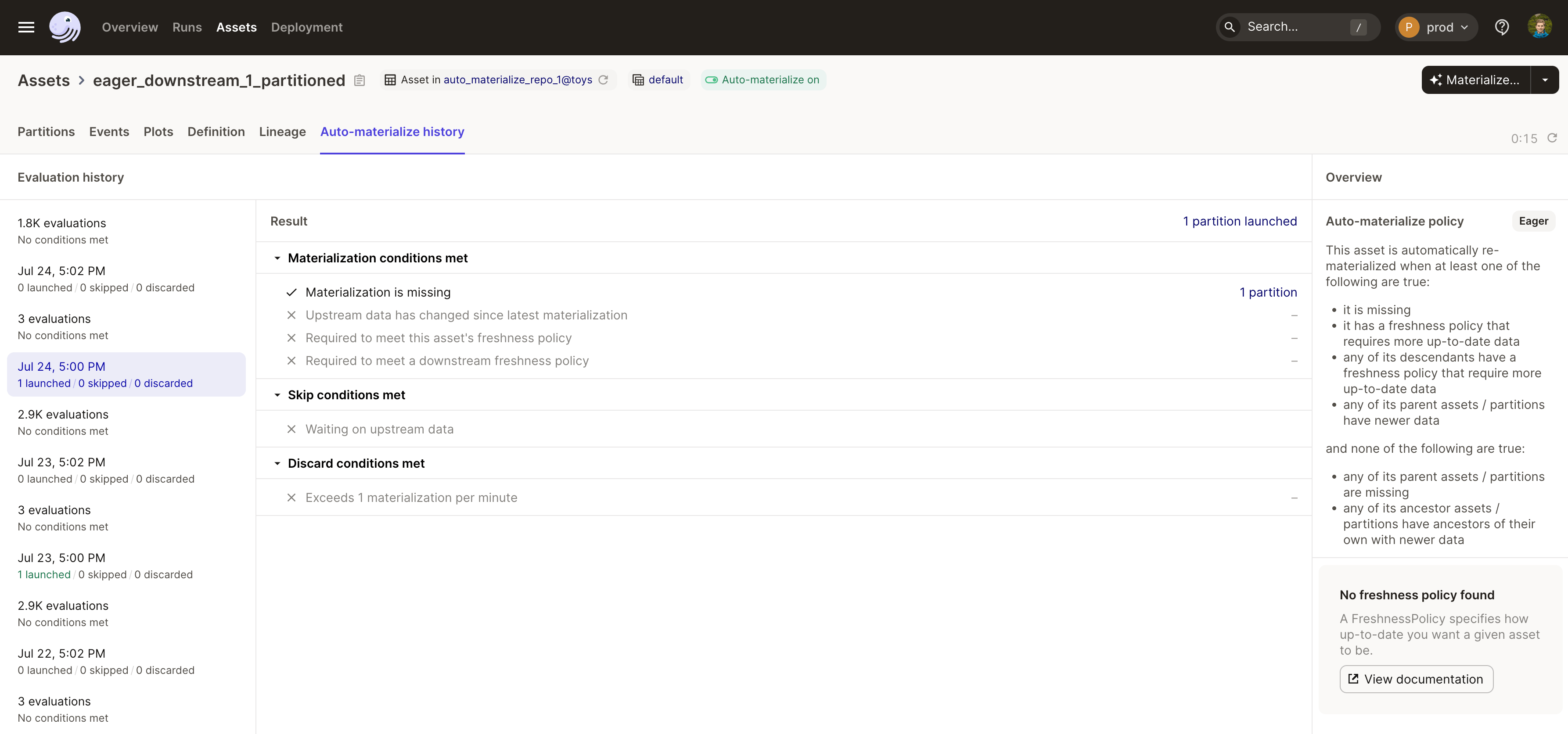 Dagster's new optional horizontal alignment.