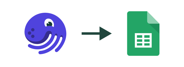 a logo of Dagster and a Google Sheet