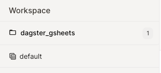 a screenshot of the default workspace as shown in Dagster's UI, Dagit.
