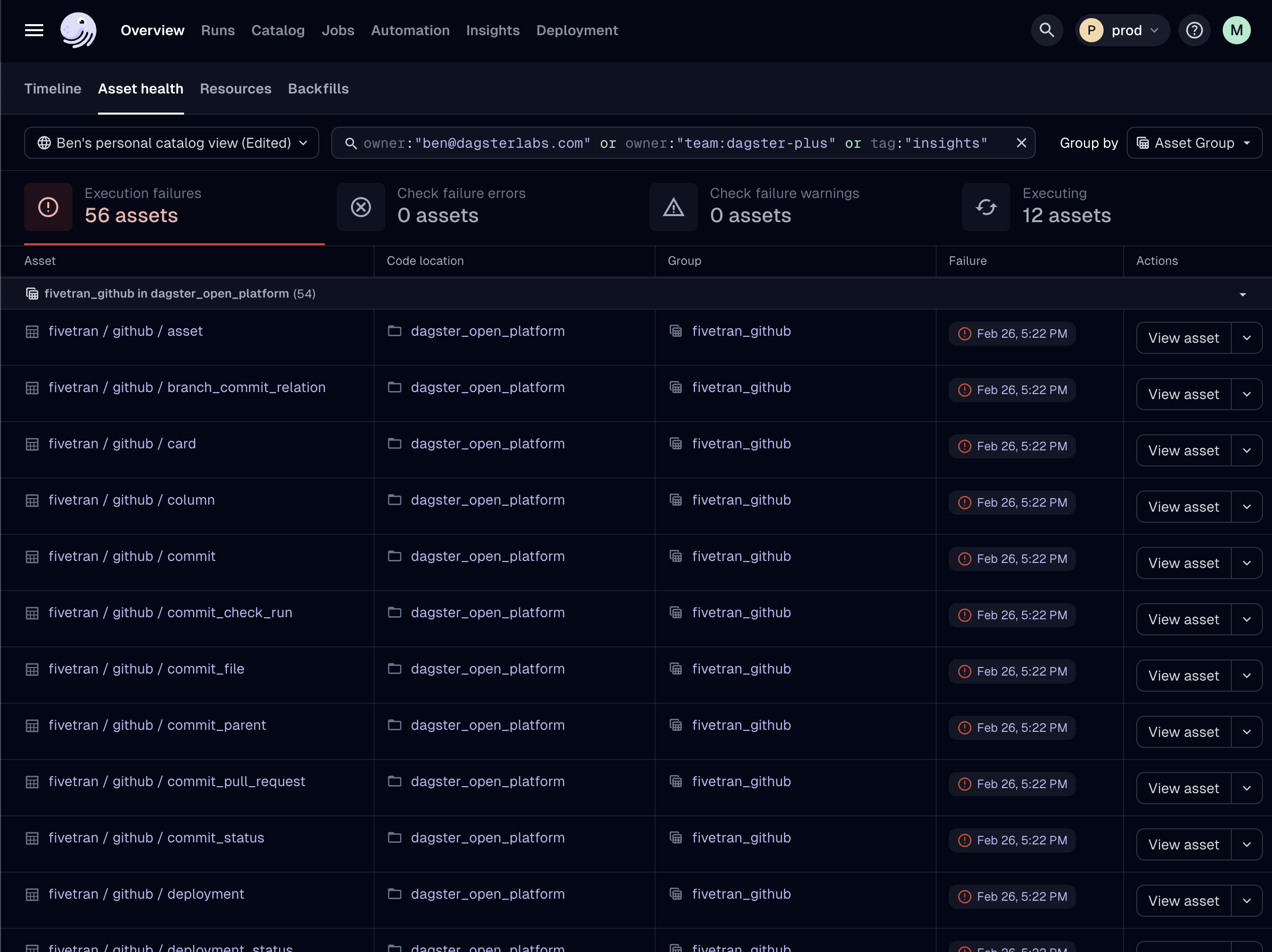 Asset Health Dashboard