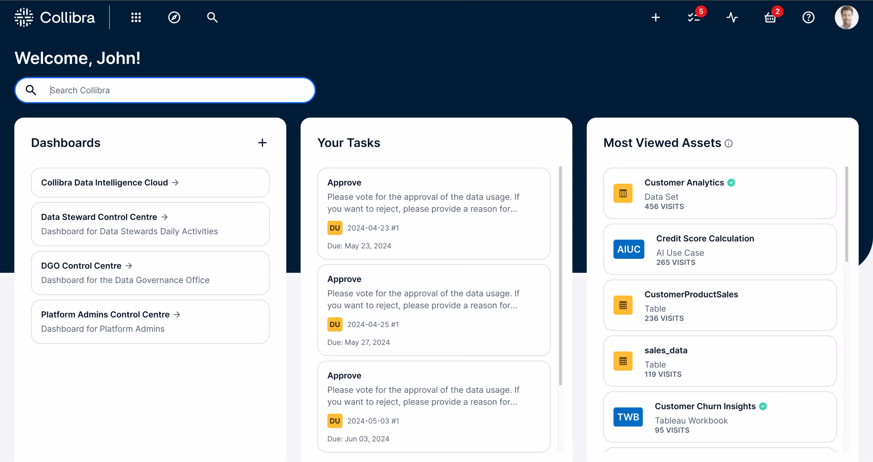 Key features of Collibra Data Intelligence Cloud